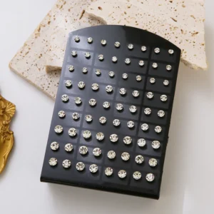 ชุดต่างหูเงินแท้ สําหรับผู้หญิง เครื่องประดับมินิมอล 36 คู่