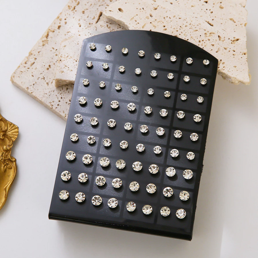 ชุดต่างหูเงินแท้ สําหรับผู้หญิง เครื่องประดับมินิมอล 36 คู่